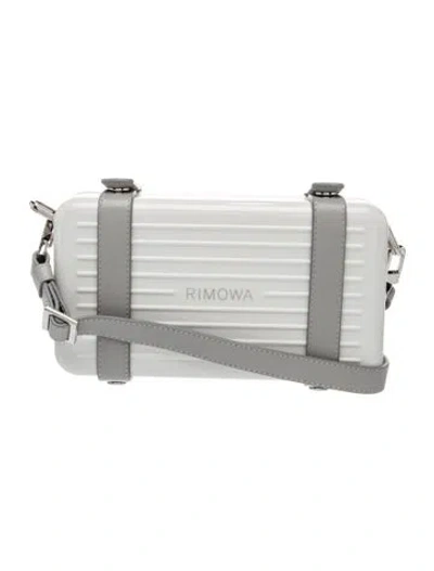 Pre-owned Rimowa Polycarbonate Personal In Grey/white