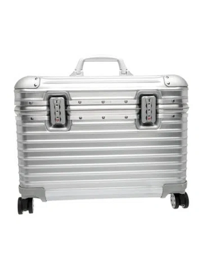 Pre-owned Rimowa Rolling Suitcase In Silver