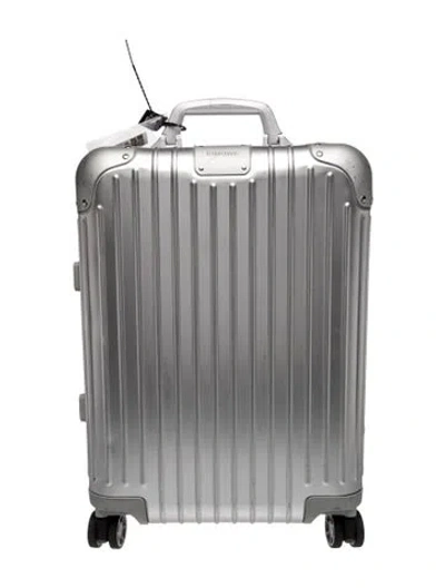 Pre-owned Rimowa Rolling Suitcase In Silver