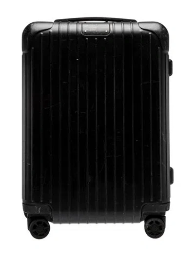 Pre-owned Rimowa Rubber Suitcase In Black