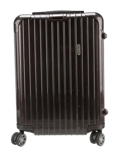 Pre-owned Rimowa Rubber Suitcase In Brown