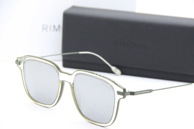 Pre-owned Rimowa Rw 40009i 96c Transparent Olive Authentic Sunglasses W/case 52-18 In Gray