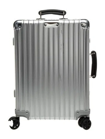 Pre-owned Rimowa Silver Aluminium Carry On Suitcase