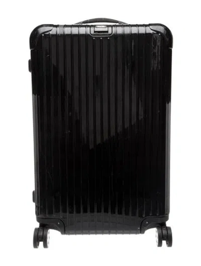 Pre-owned Rimowa Solid Hardside Suitcase In Black