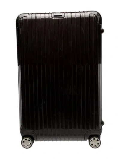 Pre-owned Rimowa Solid Hardside Suitcase In Brown