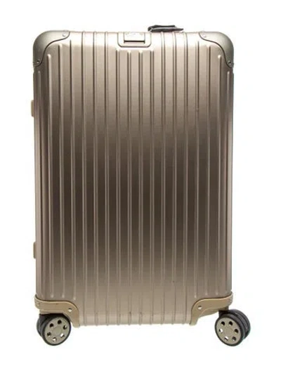 Pre-owned Rimowa Suitcase In Gold