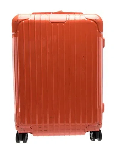 Pre-owned Rimowa Suitcase In Orange
