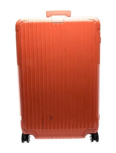Pre-owned Rimowa Suitcase In Orange