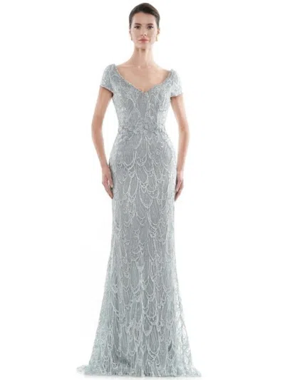 Rina Di Montella Long Formal Dress 2716 In Gray