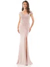 Rina Di Montella Mother Of The Bride Long Gown 2763 In Pink