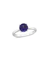 Rina Limor 1 5/8ct Tgw Created Blue Sapphire Solitaire Ring I In Metallic