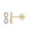 Rina Limor 10k 0.09 Ct. Tw. Diamond Infinity Earrings