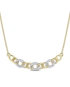 Rina Limor 10k 0.09 Ct. Tw. Diamond Link Necklace Necklace