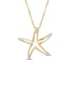 Rina Limor 10k 0.04 Ct. Tw. Diamond Necklace