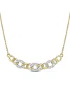Rina Limor 10k 0.09 Ct. Tw. Diamond Link Necklace Necklace