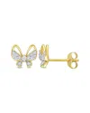 Rina Limor 10k 0.14 Ct. Tw. Diamond Butterfly Earrings