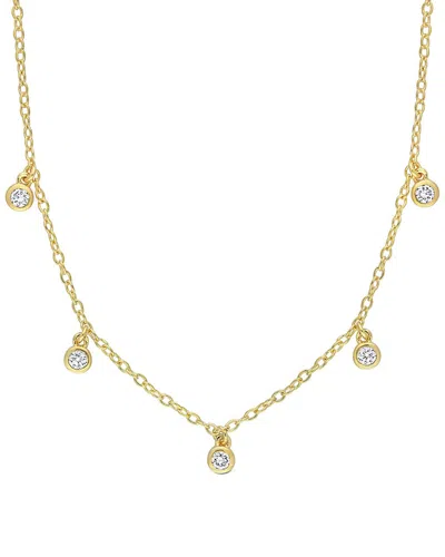 Rina Limor 10k 0.17 Ct. Tw. Diamond Station Necklace
