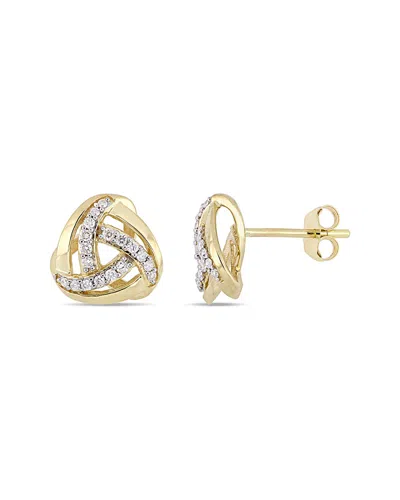 Rina Limor 10k 0.18 Ct. Tw. Diamond Studs