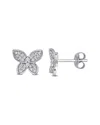 Rina Limor 10k 0.20 Ct. Tw. Diamond Butterfly Earr