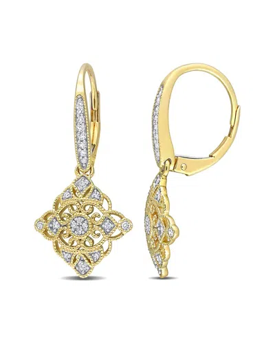 Rina Limor 10k 0.20 Ct. Tw. Diamond Lace Earrings