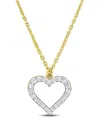 Rina Limor 10k 0.22 Ct. Tw. Diamond Heart Necklace