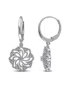 Rina Limor 10k 0.24 Ct. Tw. Diamond Floral Earrings