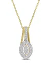 Rina Limor 10k 0.24 Ct. Tw. Diamond Pendant Necklace
