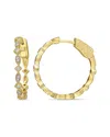 Rina Limor 10k 0.25 Ct. Tw. Diamond Hoops
