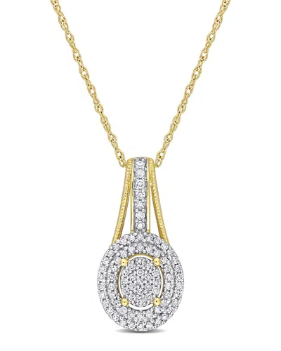 Rina Limor 10k 0.25 Ct. Tw. Diamond Pendant Necklace