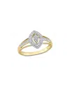 Rina Limor 10k 0.25 Ct. Tw. Diamond Split Shank Ring