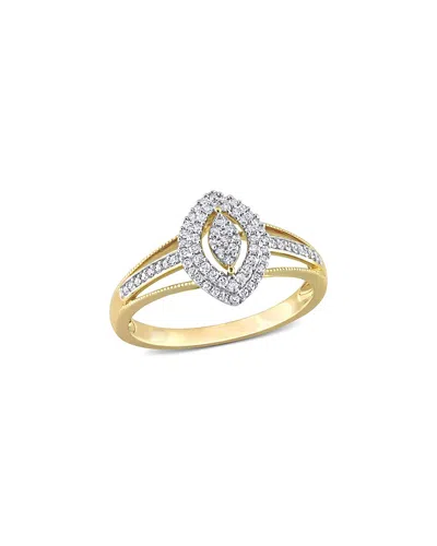 Rina Limor 10k 0.25 Ct. Tw. Diamond Split Shank Ring