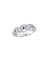 Rina Limor 10k 0.27 Ct. Tw. Diamond & Sapphire Ring