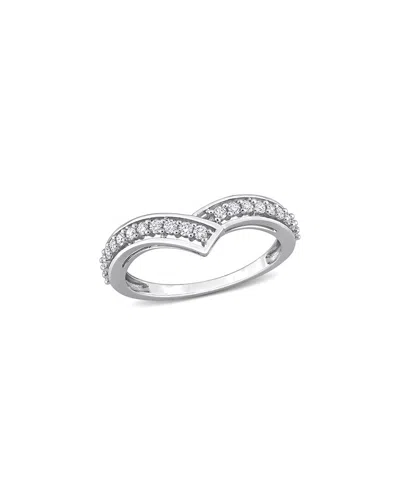 Rina Limor 10k 0.32 Ct. Tw. Diamond Chevron Eternity Ring