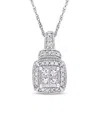 Rina Limor 10k 0.34 Ct. Tw. Diamond Cluster Pendant Necklace