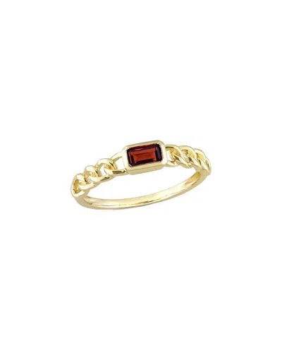 Rina Limor 10k 0.34 Ct. Tw. Garnet Octagon Ring In Gold