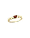 Rina Limor 14k 0.34 Ct. Tw. Garnet Baguette Ring