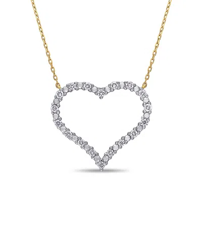 Rina Limor 10k 0.36 Ct. Tw. Diamond Heart Necklace