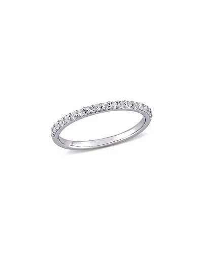 Rina Limor 10k 0.36 Ct. Tw. White Sapphire Half-eternity Anniversary Band Ring