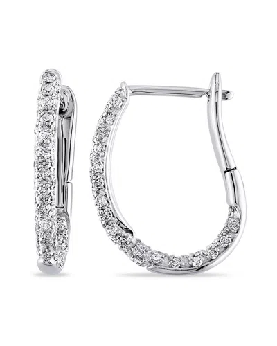 Rina Limor 10k 0.49 Ct. Tw. Diamond Clip-on Hoops