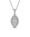 Rina Limor 10k 0.50 Ct. Tw. Diamond Drop Pendant Necklace