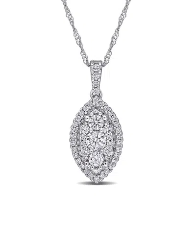 Rina Limor 10k 0.50 Ct. Tw. Diamond Drop Pendant Necklace