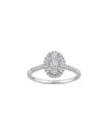 Rina Limor 10k 0.50 Ct. Tw. Diamond Halo Ring