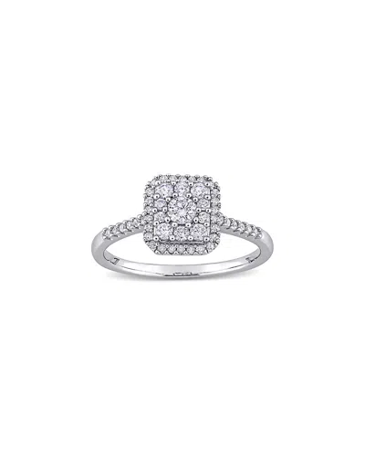 Rina Limor 10k 0.50 Ct. Tw. Diamond Halo Ring