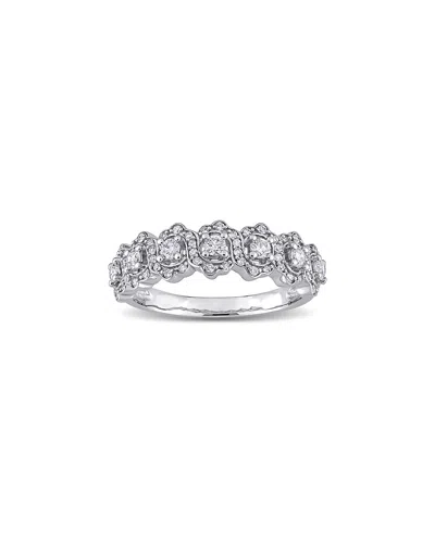 Rina Limor 10k 0.50 Ct. Tw. Diamond Semi-eternity Ring In White