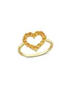 Rina Limor 10k 0.56 Ct. Tw. Citrine Heart Ring