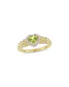 Rina Limor 10k 0.56 Ct. Tw. Diamond & Peridot Ring