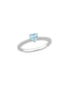 Rina Limor 10k 0.63 Ct. Tw. Diamond & Blue Topaz Ring