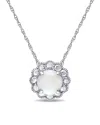 Rina Limor 10k 0.70 Ct. Tw. Diamond & Opal Pendant