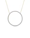 Rina Limor 10k 0.70 Ct. Tw. Diamond Circle Necklace