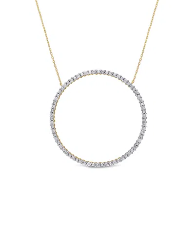Rina Limor 10k 0.70 Ct. Tw. Diamond Circle Necklace